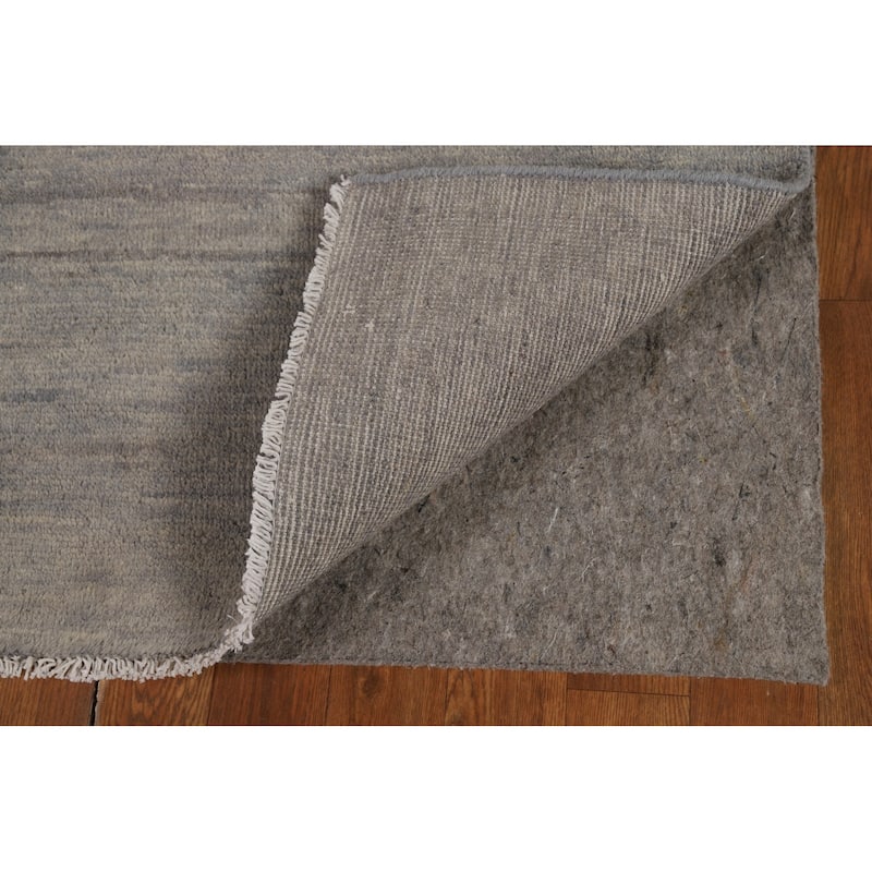 Gray Modern Gabbeh Oriental Area Rug Handmade Wool Carpet - 4'10" x 6'5"