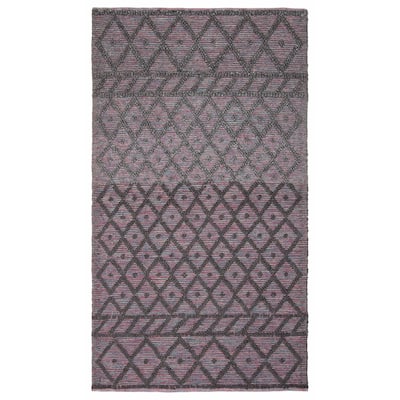 ECARPETGALLERY Braid weave Sienna Grey Wool Rug - 5'0 x 8'2