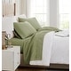 preview thumbnail 2 of 101, Vilano 21-inch Extra Deep Pocket 4-Piece Bed Sheet Set with Pleated Hem Queen - Sage Green