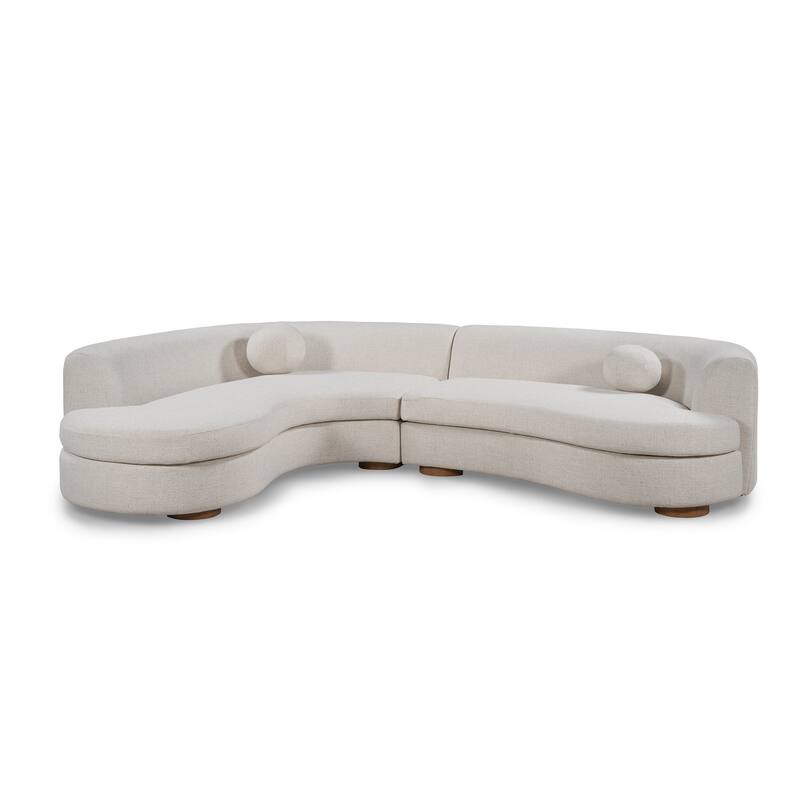 Classic Home Concord Upholstered Fabric Sectional Sofa