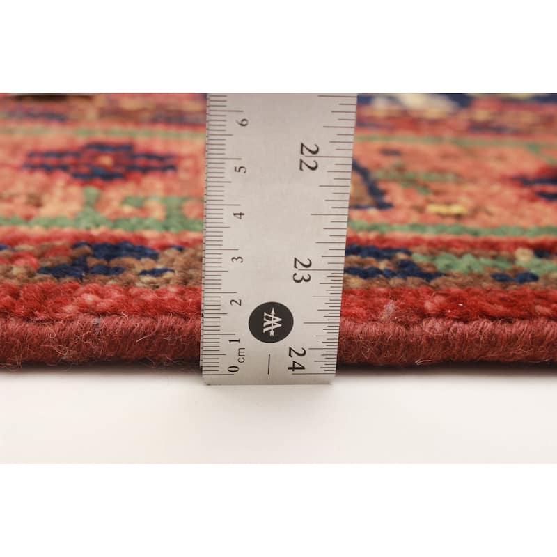 ECARPETGALLERY Hand-knotted Jules Serapi Dark Red Wool Rug - 4'10 x 8'0