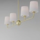preview thumbnail 3 of 8, Maxim 12097SW Bristol 4 Light 48" Wide Linear Chandelier