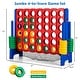 preview thumbnail 5 of 4, 4-to-Score Giant Game Set 4-in-a-Row Connect Game W/Net Storage