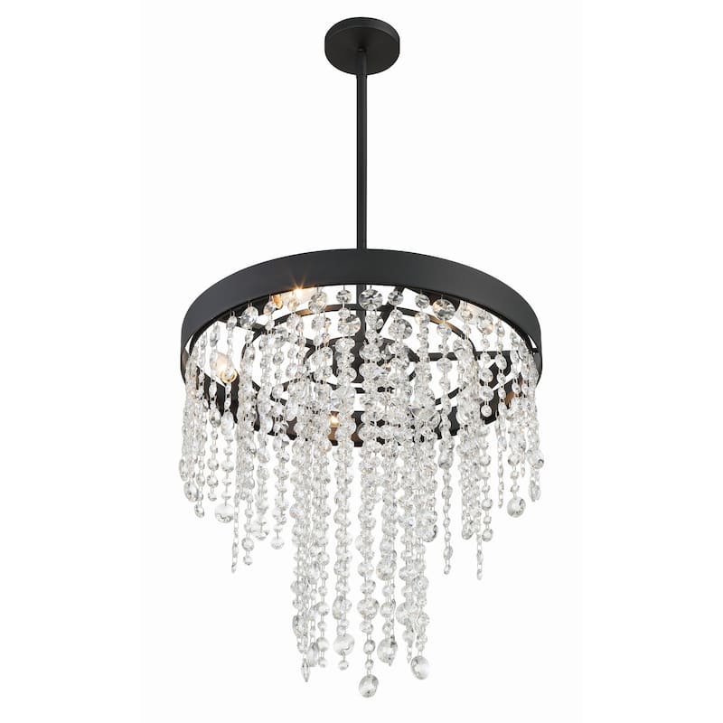 Winham 5 Light Black Forged Chandelier - 20"W x 19"H