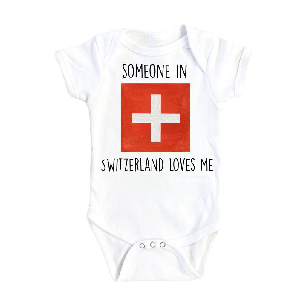 Switzerland - Baby Boy Girl Clothes Infant Bodysuit Funny Cute Newborn 1A