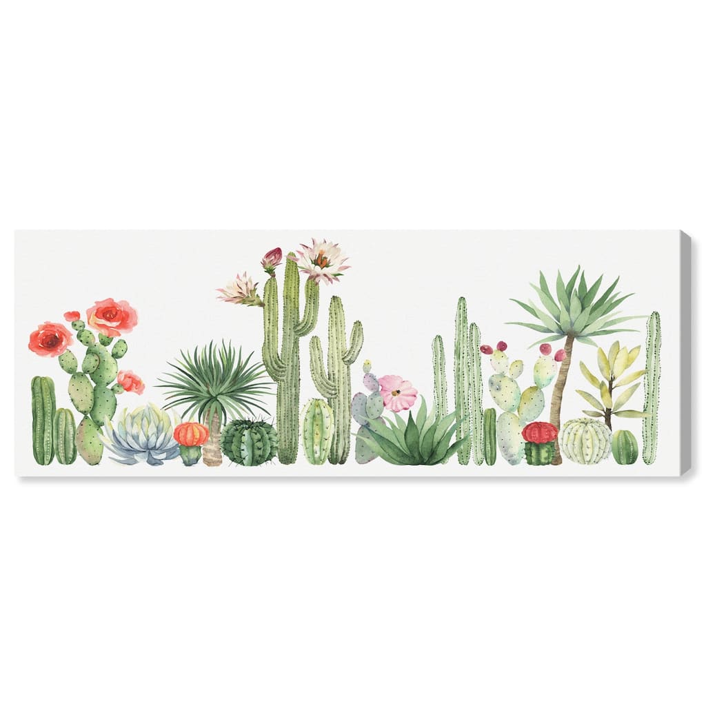 Cactus Over Doors II Panoramic Canvas by Art Remedy, Gallery Wrapped