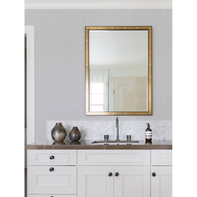 Advantage Wallis Grey Faux Linen Wallpaper