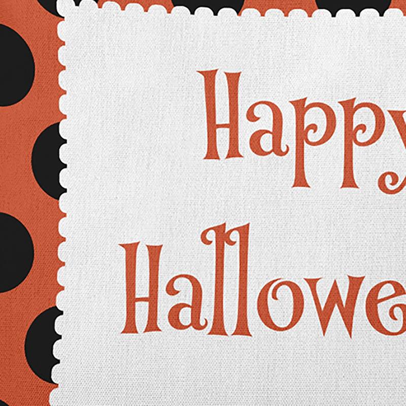 Halloween Happy Halloween Dots Accent Pillow