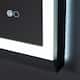 Wall Mounted Back Light Bathroom Framed LED Mirror Anti- Fog With Dimmable Light Touch Sensor And Memory Function