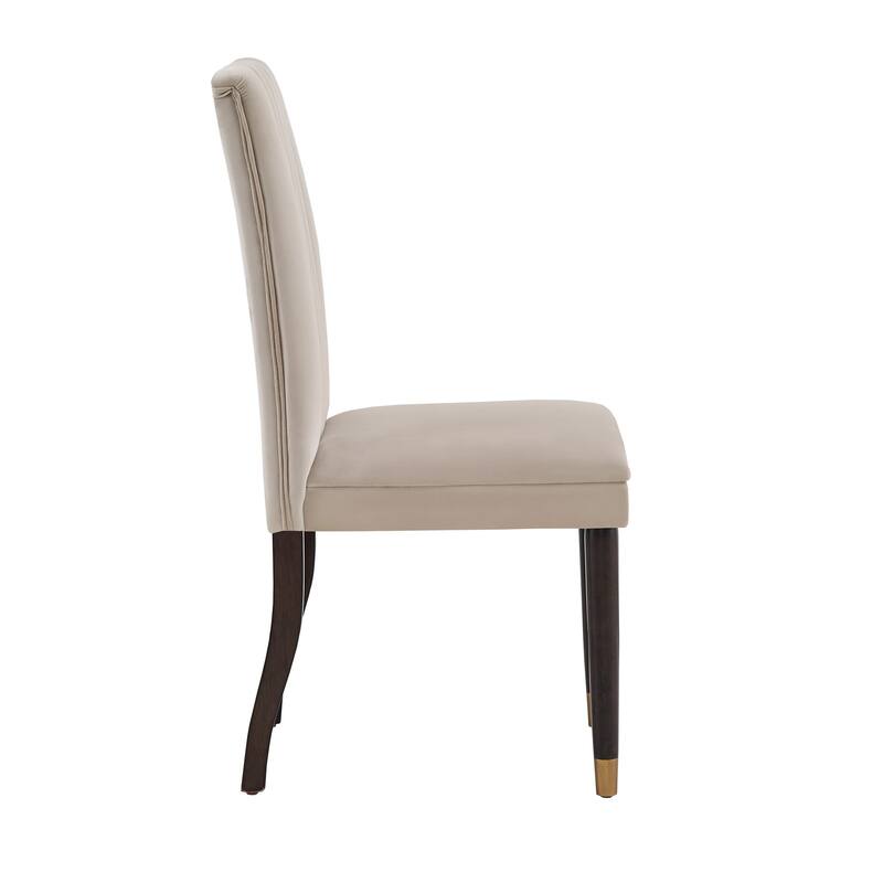 Andrea Velvet Channel Back Dining Chairs (Set of 2) by iNSPIRE Q Modern