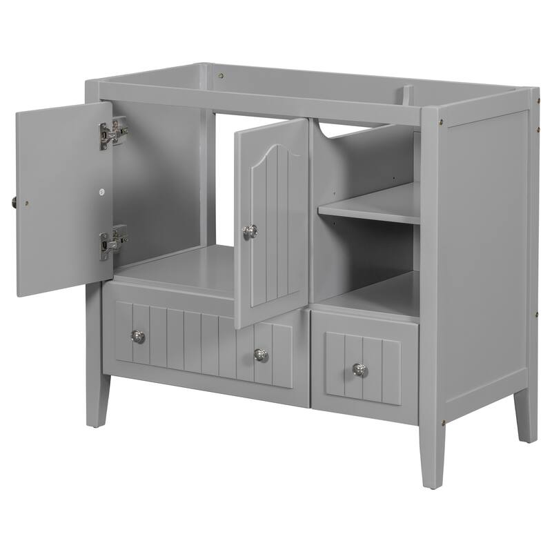36" Bathroom Vanity with Solid Wood Frame