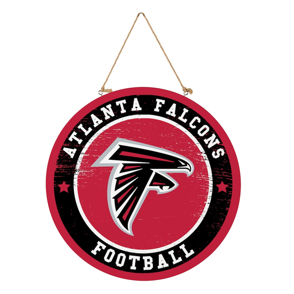 Atlanta Falcons Wooden Door Decor Wall Sign - Multi-Color
