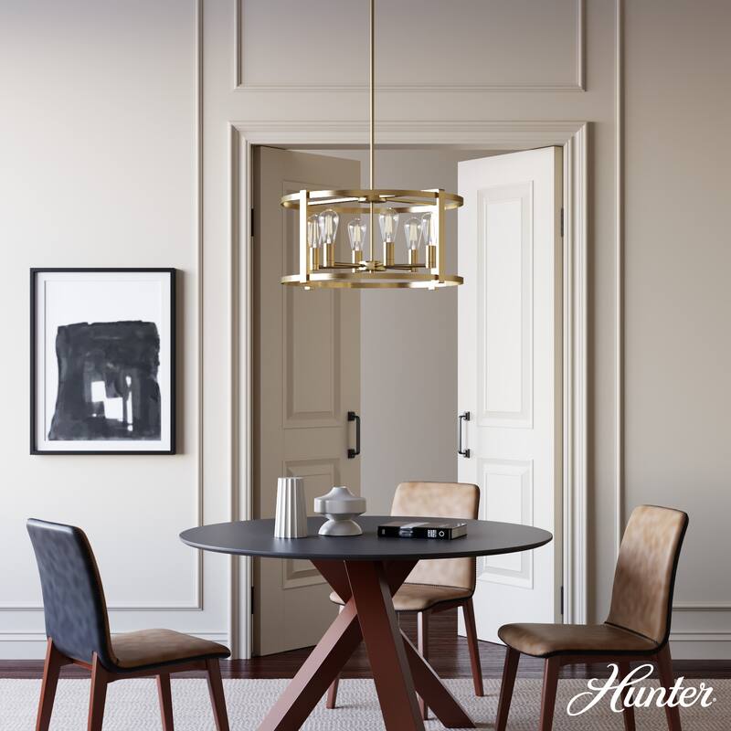 Hunter Astwood 26" 6 Light Chandelier, Dining Room, Kitchen, Cage - Art-Deco, Transitional, Contemporary