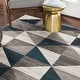 preview thumbnail 3 of 15, Livabliss Metz Blue & Gray Mid-Century Geometric Area Rug