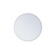 preview thumbnail 160 of 186, Carson Carrington Labbemala Metal Frame Round Mirror