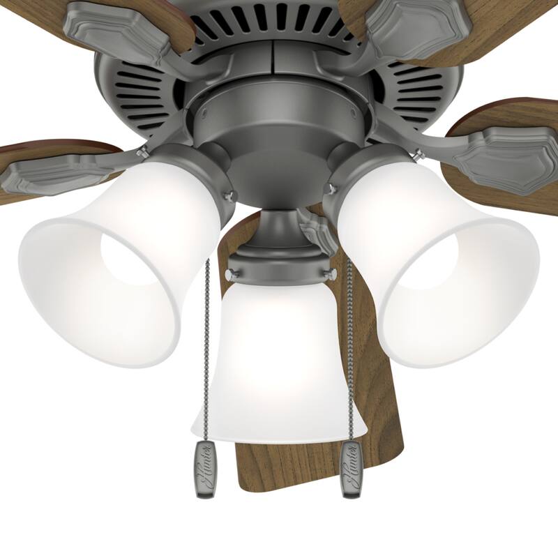 Hunter 44" Swanson Ceiling Fan with LED Light Kit & Pull Chain - Casual Traditional - 4 Speed DC Motor - ENERGY STAR!