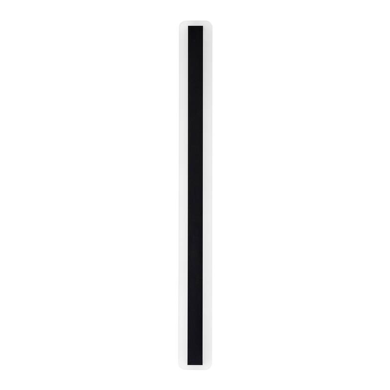 Modern Black Linear Rectangular Strip Exterior Sconce Integrated LED Waterproof IP65 Outdoor Wall Light