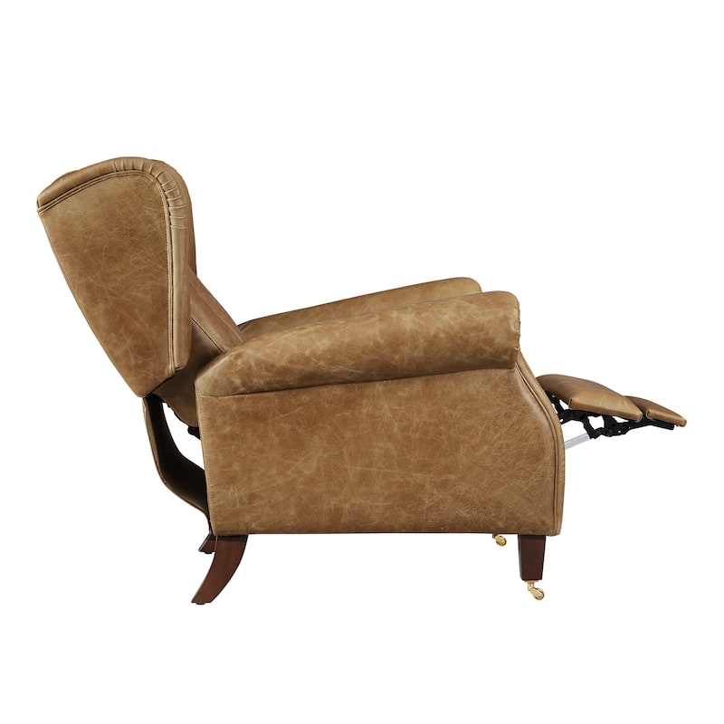 Art Leon Genuine Leather Recliner Lounge Chair