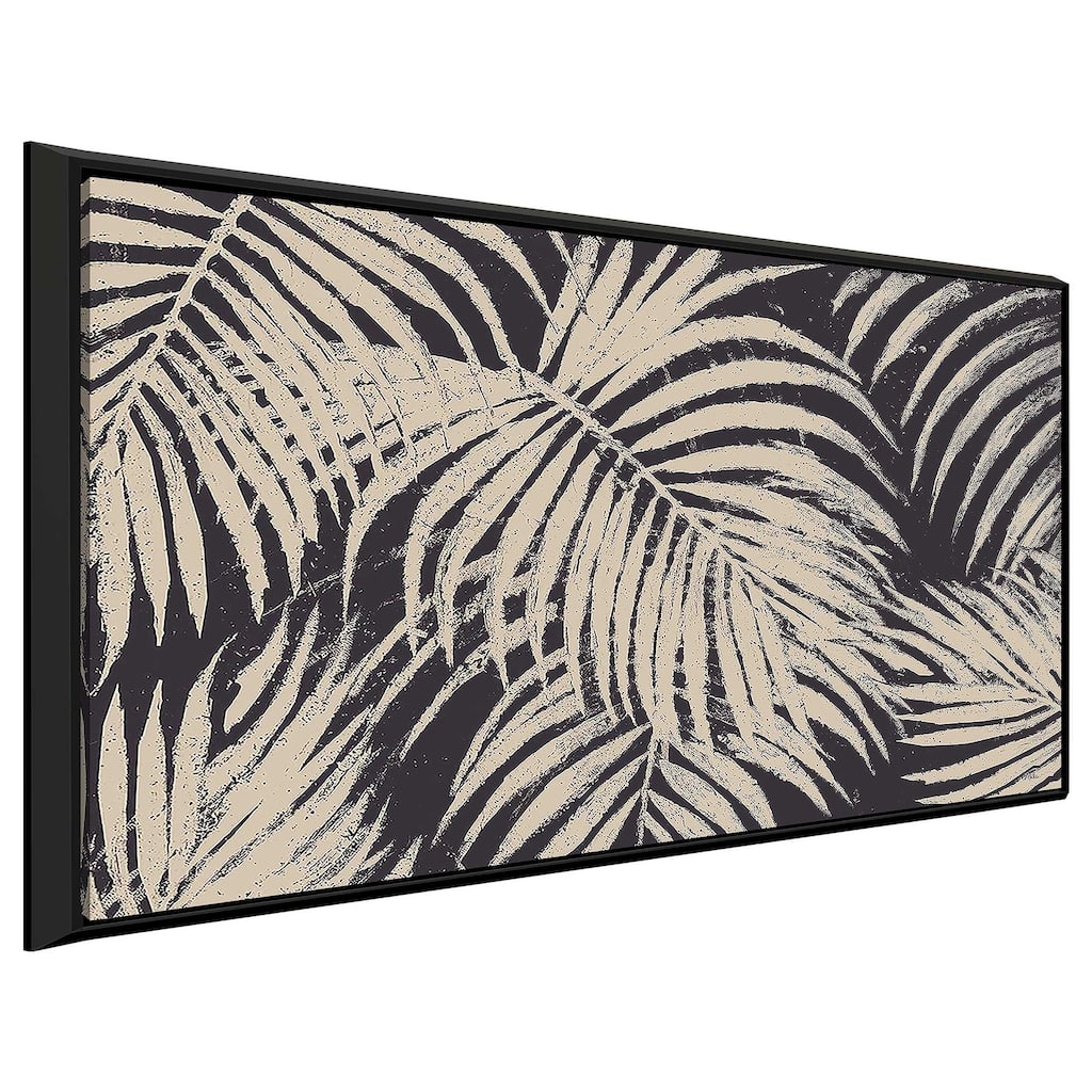 "Windy Beige Palmas" Print on Floating Canvas