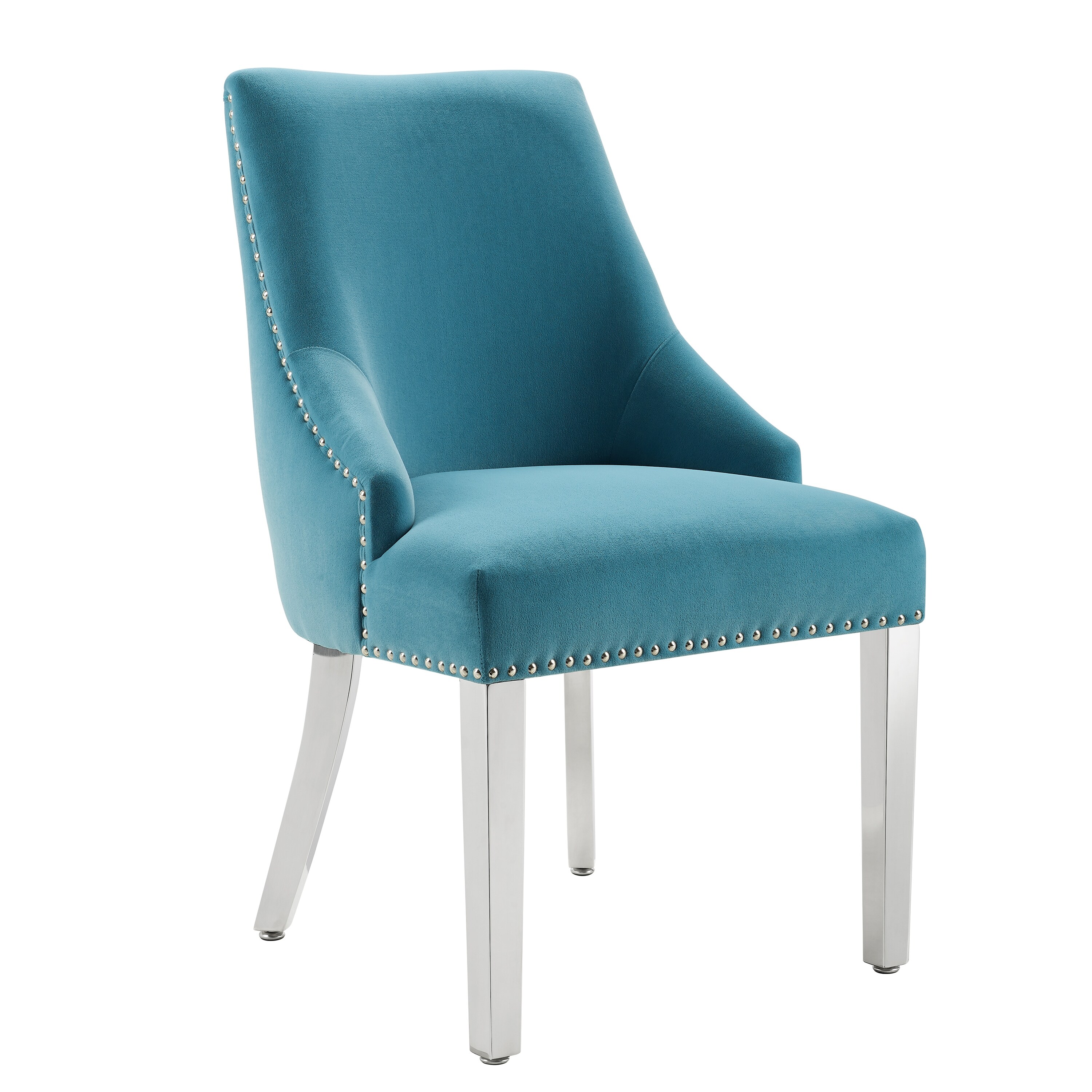 Braff Velvet Tufted High Back Dining Chairs By Corvus Set Of 2 Overstock 31509969