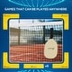 preview thumbnail 5 of 6, Soozier Pickleball Set with Net, Court Markers and Wheels, 22FT Portable Pickleball Net for Driveway