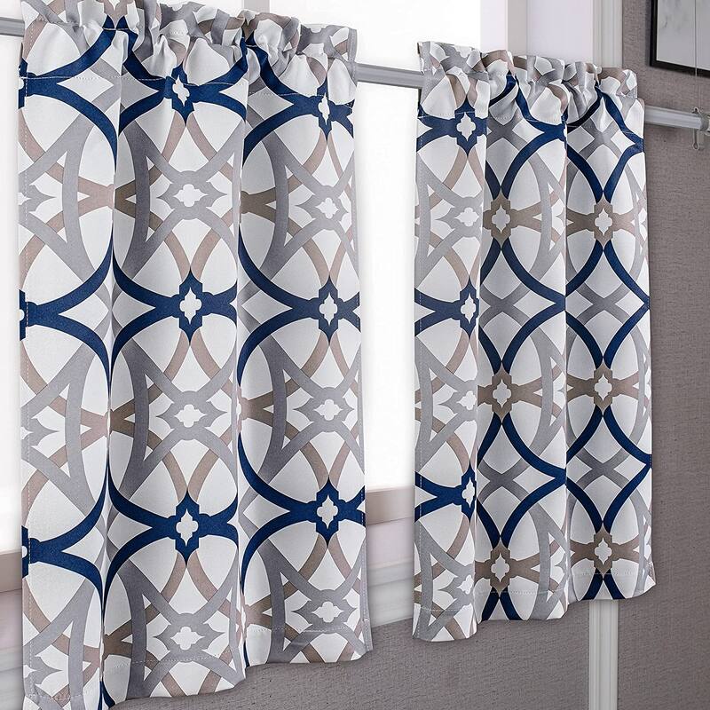 DriftAway Alexander Spiral Geo Trellis Pattern 3 Pieces Kitchen Set