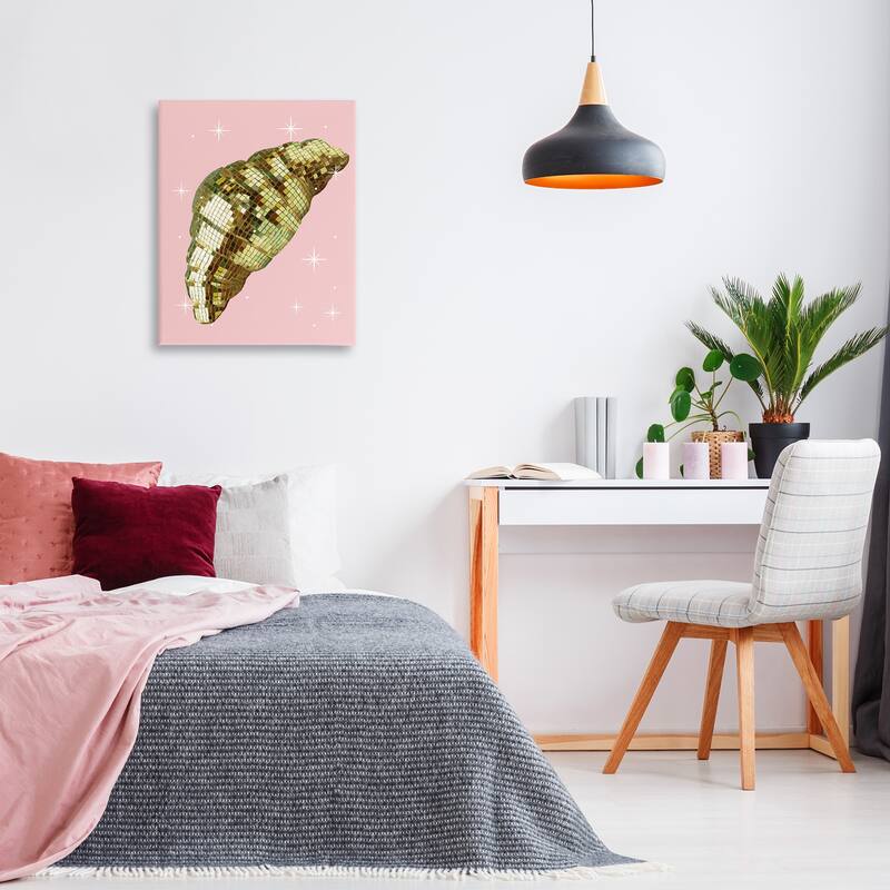 Stupell Luminous Disco Croissant Canvas Wall Art Design By Lil' Rue