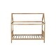 preview thumbnail 13 of 11, White Oak Rubber Wood House Bed,Twin Size Kids Bed
