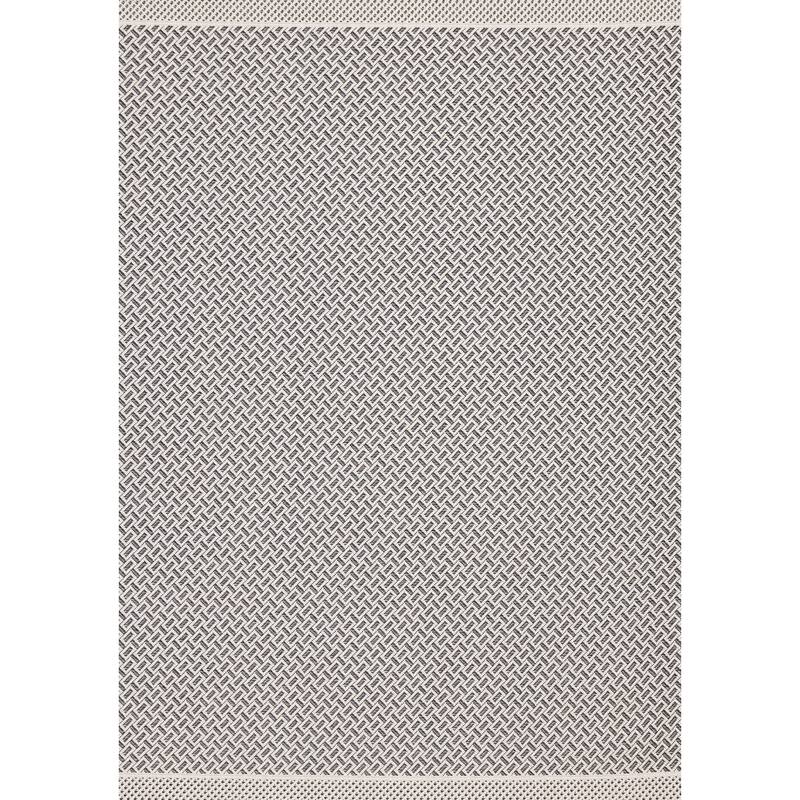 Jocelyn Collection - Grey/Cream Small Rectangles Area Rug