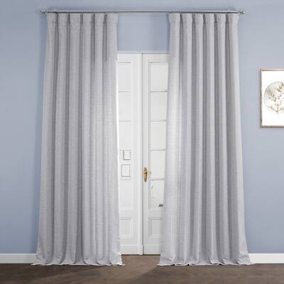 Exclusive Fabrics Italian Faux Linen Curtain (1 Panel)