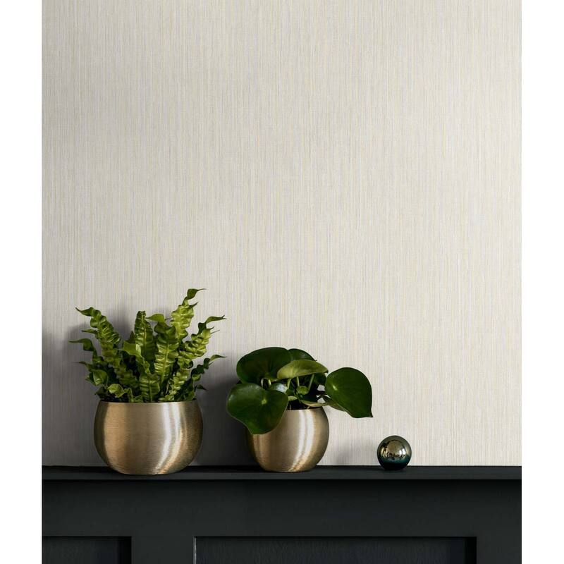 Seabrook Designs Vertical Stria Embossed Vinyl Unpasted Wallpaper