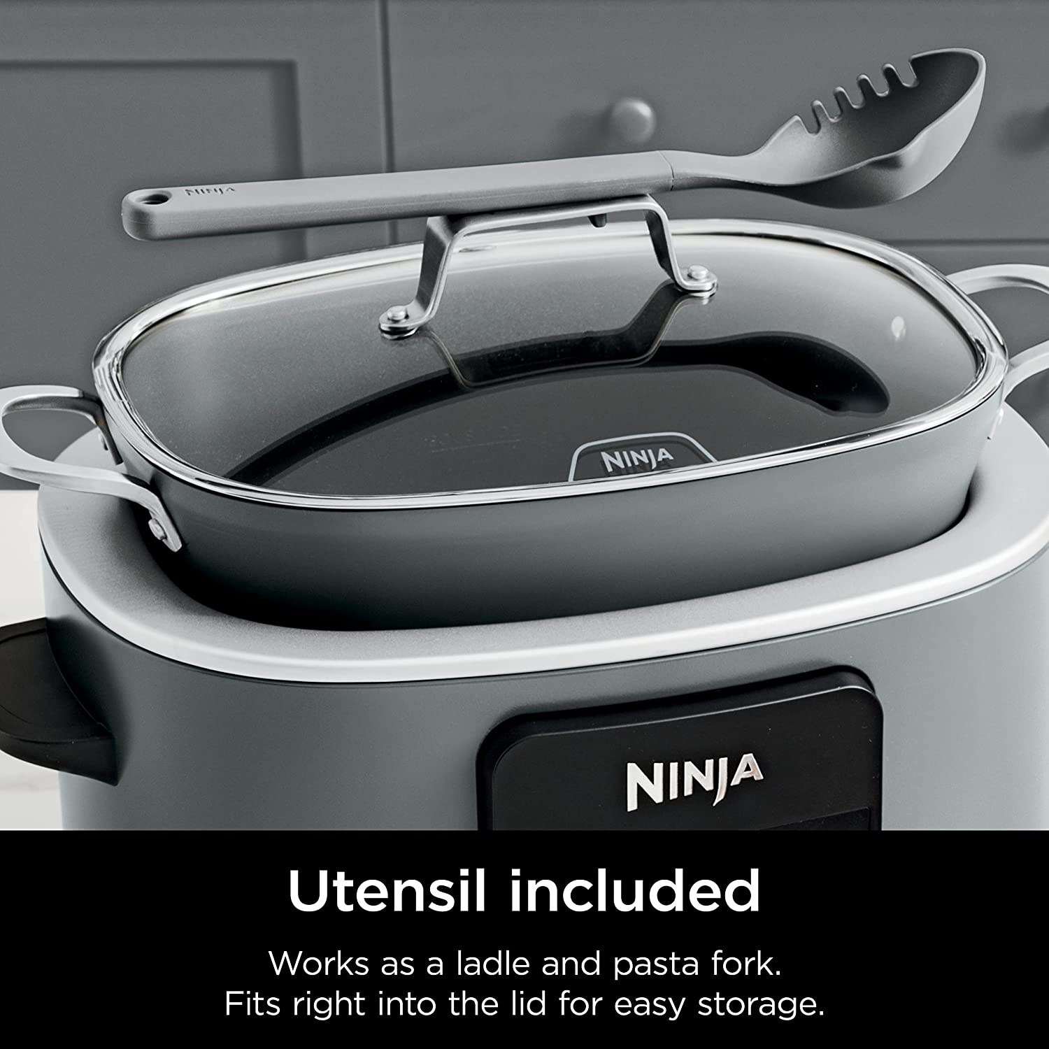 Ninja - Foodi PossibleCooker PRO, 8.5qt Multi-Cooker - Sea Salt Grey -  MC1001