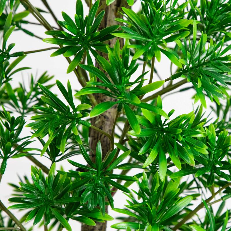 6-ft UV Artificial Podocarpus Artificial Tree (Indoor/Outdoor) - Green
