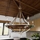 preview thumbnail 29 of 40, Hunter Perch Point Chandelier, Wheel, Candle, Dining Room, Entry, Modern Rustic, Industrial 24" 5 Light - Brushed Nickel