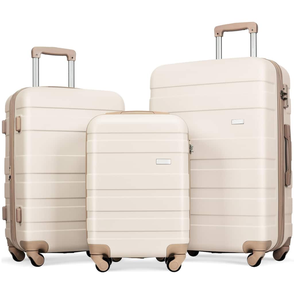 Luggage Sets New Model ABS Hardshell 3pcs Clearance Luggage Hardside Lightweight Durable Suitcase sets