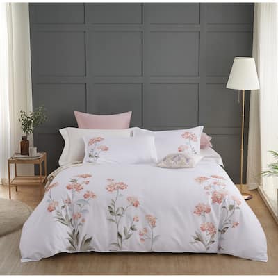 Broderie ensemble housse de couette Collection Hydrangea Embroidery Duvet Set Orangle