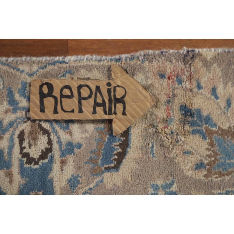 Hand Knotted Oriental 100% Wool Carpet Traditional Floral Pink Mashad Area Rug - 11' 6'' X 8' 9''