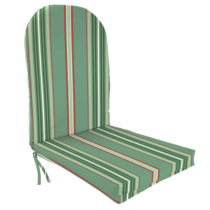 19" x 51" Outdoor Adirondack Chair Cushion with Ties - 50.5'' L x 19'' W x 4'' H - Juanita Almond