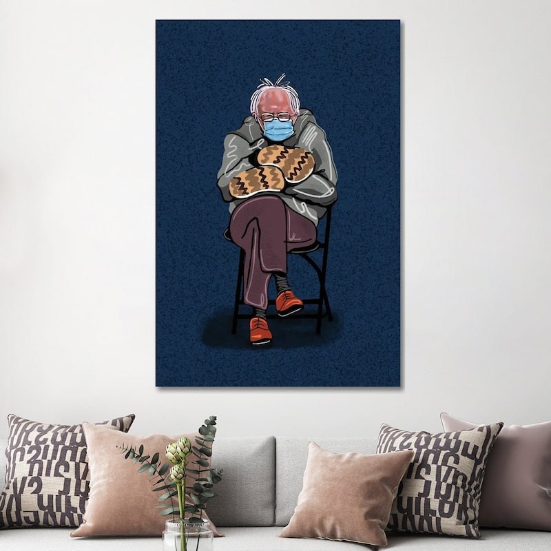 iCanvas "Bernie Sanders" by Domonique Brown Canvas Print