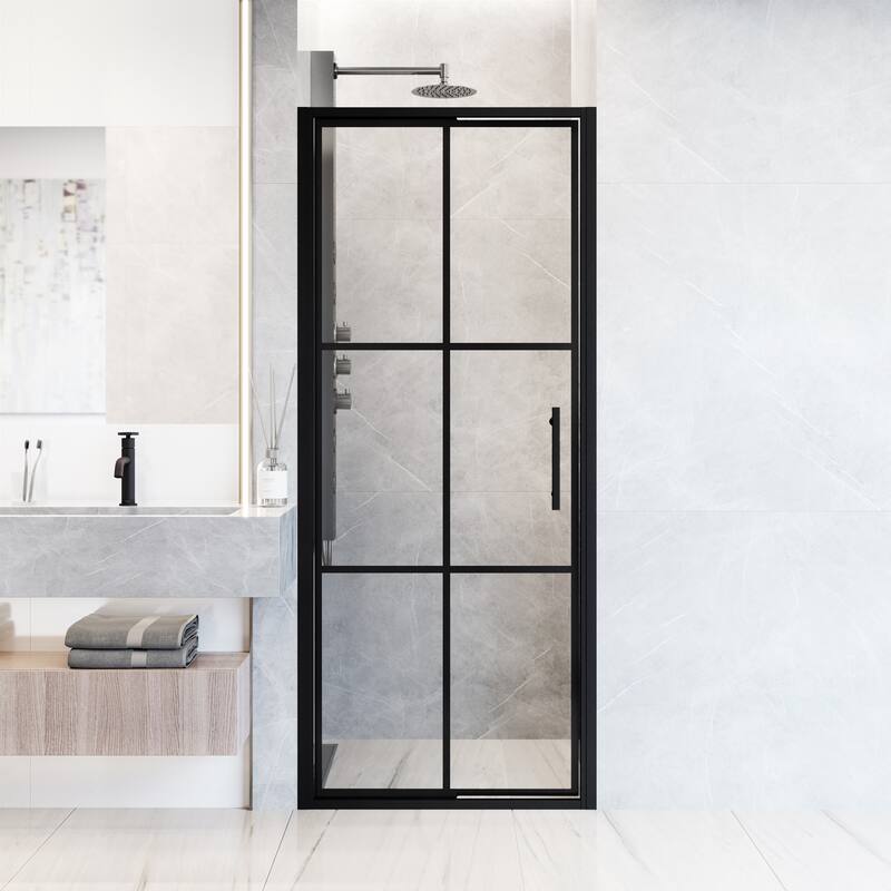 Vigo VG6079GCL3276 Astoria 76" High x 32" Wide Pivot Framed Shower