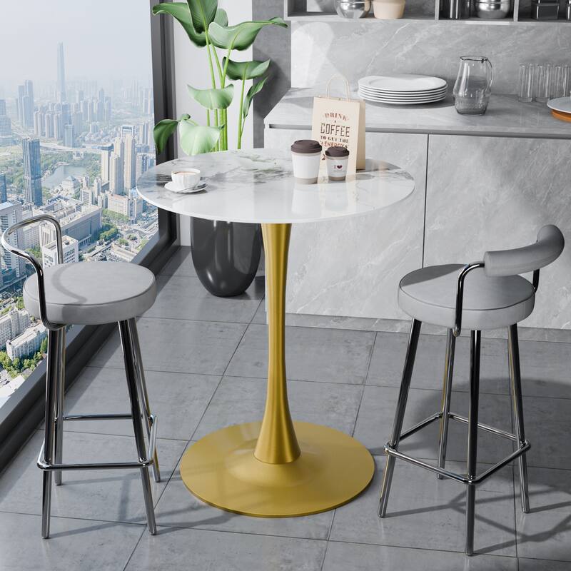 Flower Round Dining Table Modern Tulip Pedestal