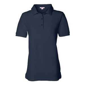 FeatherLite Women's Pique Sport Shirt - Navy - L