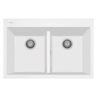 33" x 22" LaToscana ONE Series Drop-In Double-Bowl Quartz Kitchen Sink