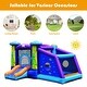 preview thumbnail 4 of 7, Kids Inflatable Bounce House Aliens Jumping Castle - 11''x 8.5'' x 6'' (L x W x H)
