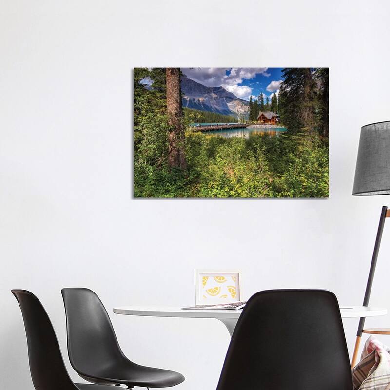 iCanvas "Cabin In The Woods" by Sergio Lanza Canvas Print - 26x40x1.5