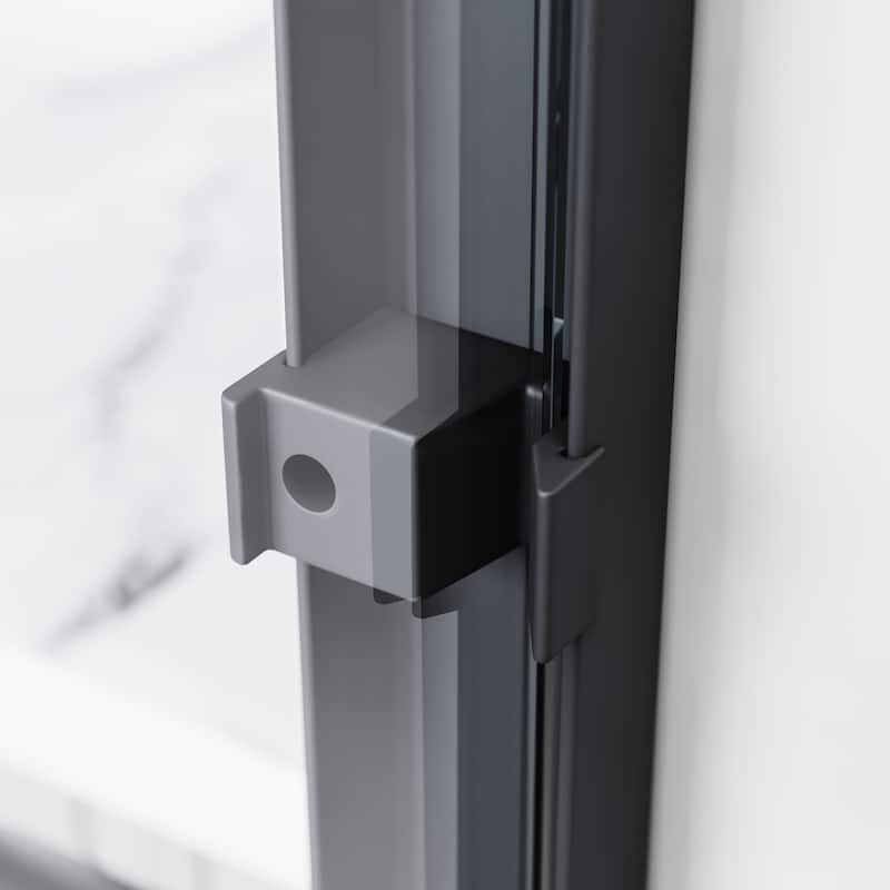 Elegant Double Sliding Shower Door 58.5-60''W x 72'' H Brushed Nickel or Chrome or Matte Black or Gold Finish Framed