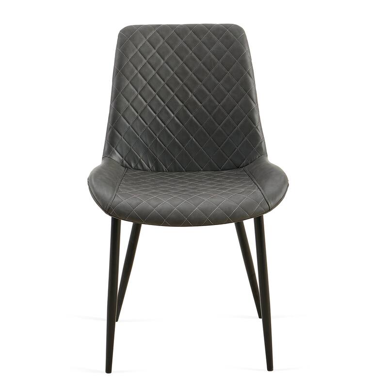 Set of 4 Leathaire Dining Chairs ,Mid-Century Modern Chairs Kitchen Living Room Armless Side Chair