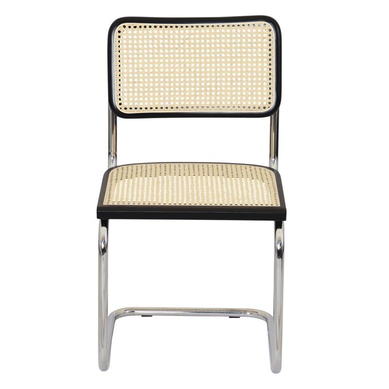 Breuer Chair Company Marcel Breuer Cesca Cane Cantilever Side Chair w/ Chrome Steel Frame (Various Wood & Cane Colors)