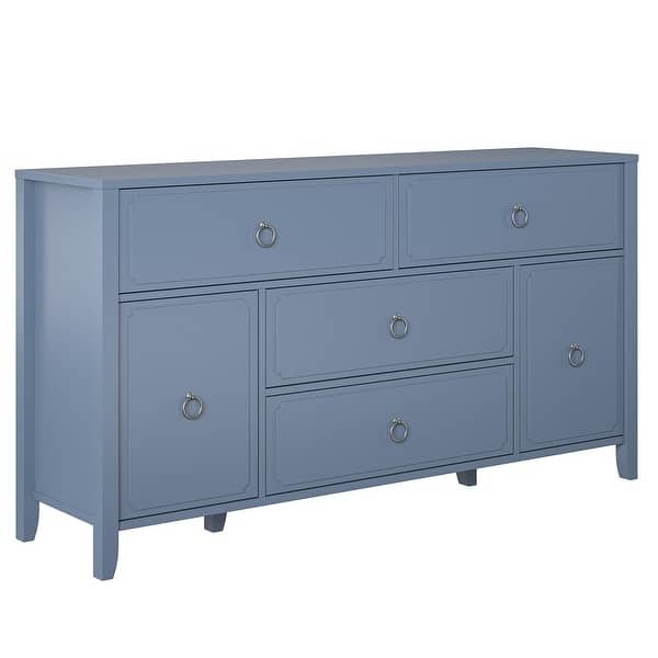 The Novogratz Her Majesty 4 Drawer/2 Door Wide Dresser - Bed Bath & Beyond 