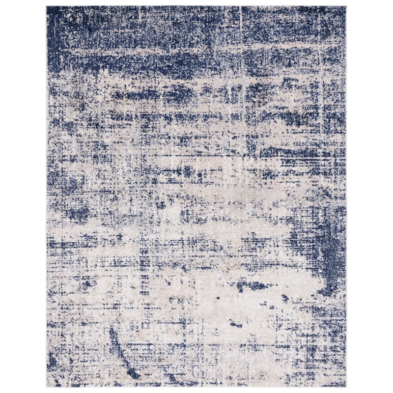 SAFAVIEH Adirondack Guillerma Modern Abstract Distressed Rug - 10' x 14' - Gold/Navy